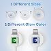 MAGNICPRO 10ft LED Phone Lightning Cable – USB to Lightning Cable with Magnetic Cord & Blue Night Glow Light, Cord Organizer for Nightstand/Car, Fast Charging & Compatible with Phone 5–14 and More