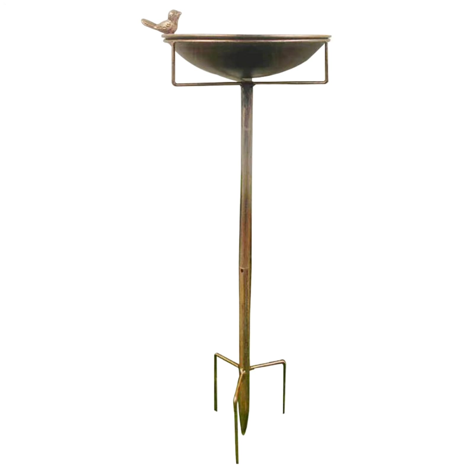Bain d'oiseaux extérieur en métal style antique pour jardin et terrasse