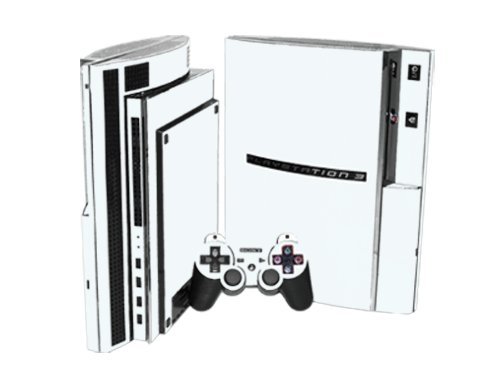Winter White - Vinyl Decal Mod Skin Kit by System Skins - Compatible with PlayStation 3 Console