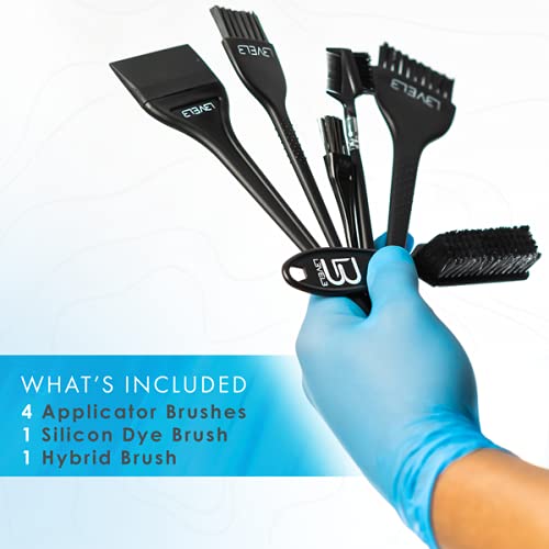 Miniatura 4 de Juego de pinceles de tinte de nivel 3, diseño profesional y elegante, uso para necesidades de tinte, tinte y color, mango cómodo y pulido, cepillo