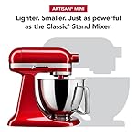 KitchenAid Artisan Mini 3.5 Quart Tilt-Head Stand Mixer - KSM3316X - Candy Apple Red - Image 2