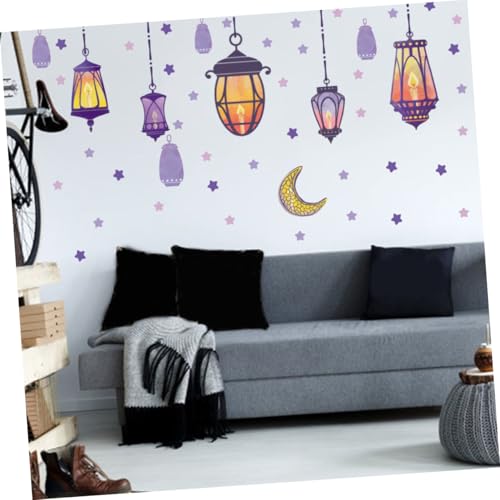 Autocollants de décoration étoiles Toddmomy pour chambre d'enfant - 6 feuilles de stickers muraux - 5