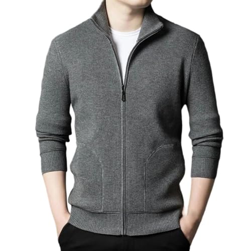 Cardigan homme en tricot chaud avec manches longues protectrices pour l'hiver