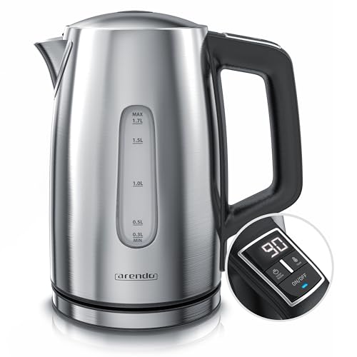Arendo - Edelstahl Wasserkocher mit...