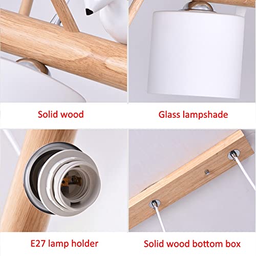 Lampe suspendue bois au design moderne épuré