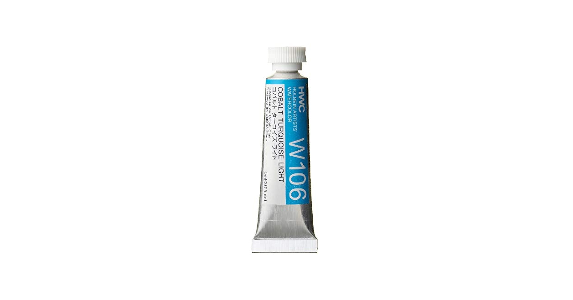 (未使用･未開封品)　ホルベイン  透明水彩絵具 コバルトターコイズライト W106 5ml(2号) og8985z ホルベイン透明水彩絵具 W106 コバルトターコイズライト (2号