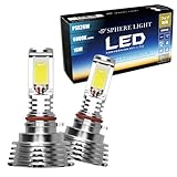 スフィアライト フォグランプ LED 車用 PSX26W 6000K ホワイト 4800lm 12V 車検対応 ハイエース レジアスエース ファンレス 簡単取付 ノイズ対策 防水 防塵 角度調整 補助灯 SPHERELIGHT SHKNX060-S