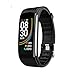 Produktbild C6T Körpertemperatur Armbanduhr Information Push Schlaf Übung Schritt Intelligentes Armband Wasserdicht Mode-Armband,A