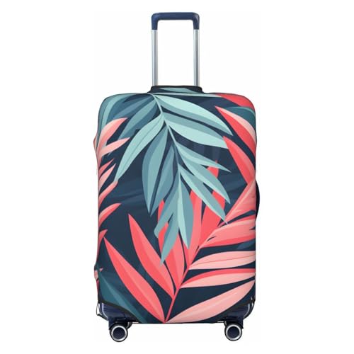 Classic Leaf Plants Travel Luggage Cover for Suitcase Anti-Scratch Fashion Suitcase Protector Washable Elastic Baggage Covers Fits 18-21 Inch Luggage for Travel Beach Holiday