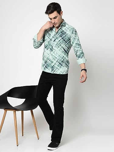 Image of ELYYORK Adwyn Peter Men's Cotton Printed Regular Fit Casual Shirt |Full Sleeve Shirt for men|shirt for men|men's shirt