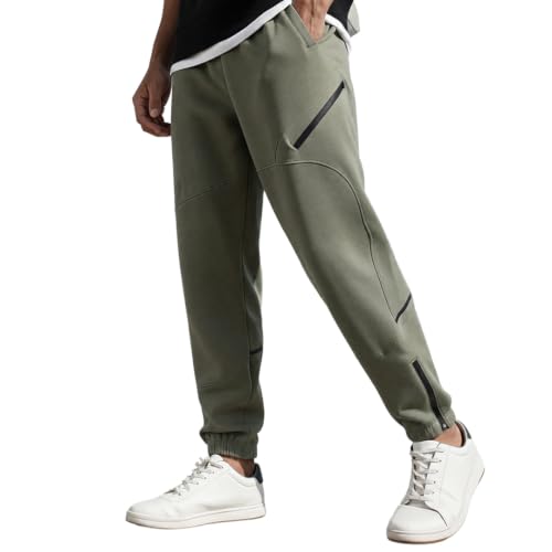 Image of NOBERO Men's Oversized Travel Joggers | Loose Fit | Baggy Relaxed Fit Joggers for Travel