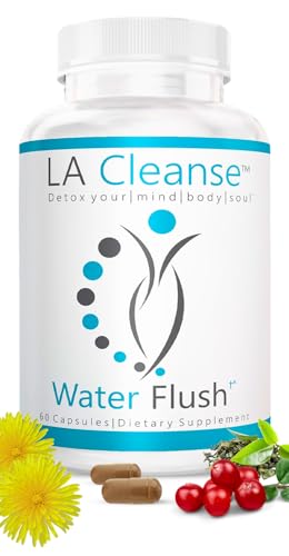 Water Flush - Natural Water Away Pills for Swollen Legs & Feet - Water Retention Pills for Swelling...