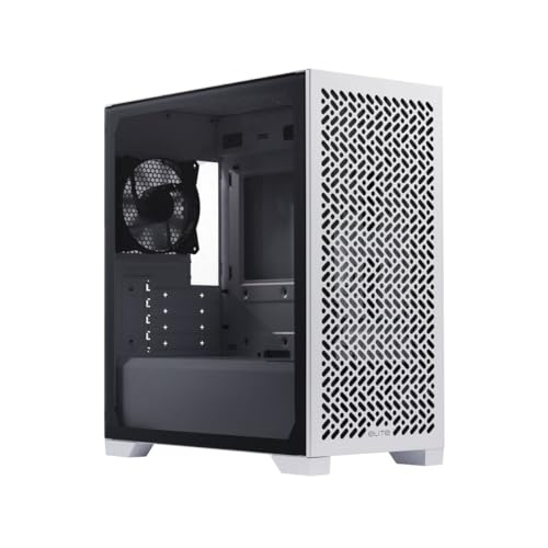 Image of Cooler Master Elite 302 White Micro-ATX High Airflow Minimalist PC Case, 365mm GPU Max, Compatible RTX 5080|RX 7090 XT, 280mm AIO Max, Type C, Tempered Glass, Triple 120mm aRGB PWM Fan, Intakes Grill