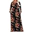 03-brown Floral Black