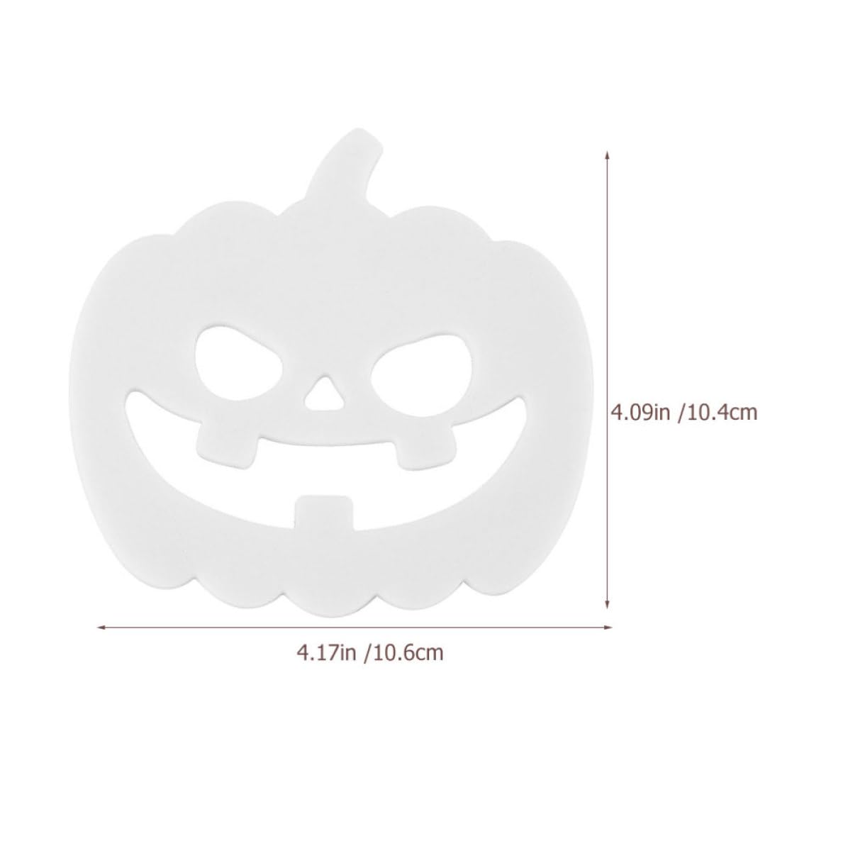 50 Pièces Dessous de Verre d'halloween Citrouille PVC