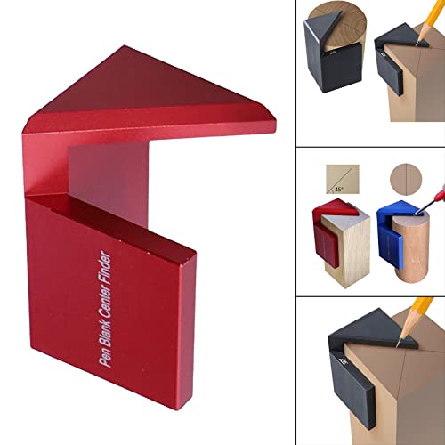 Generic Caneta de Madeira Localizador de Centro em Branco para Marcenaria Marcador de ângulo Reto Cí