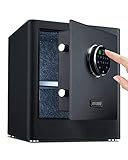 AIFEIBAO Deluxe Small Home security safe box with Biometric Fingerprint Lock,Electronic Digital...