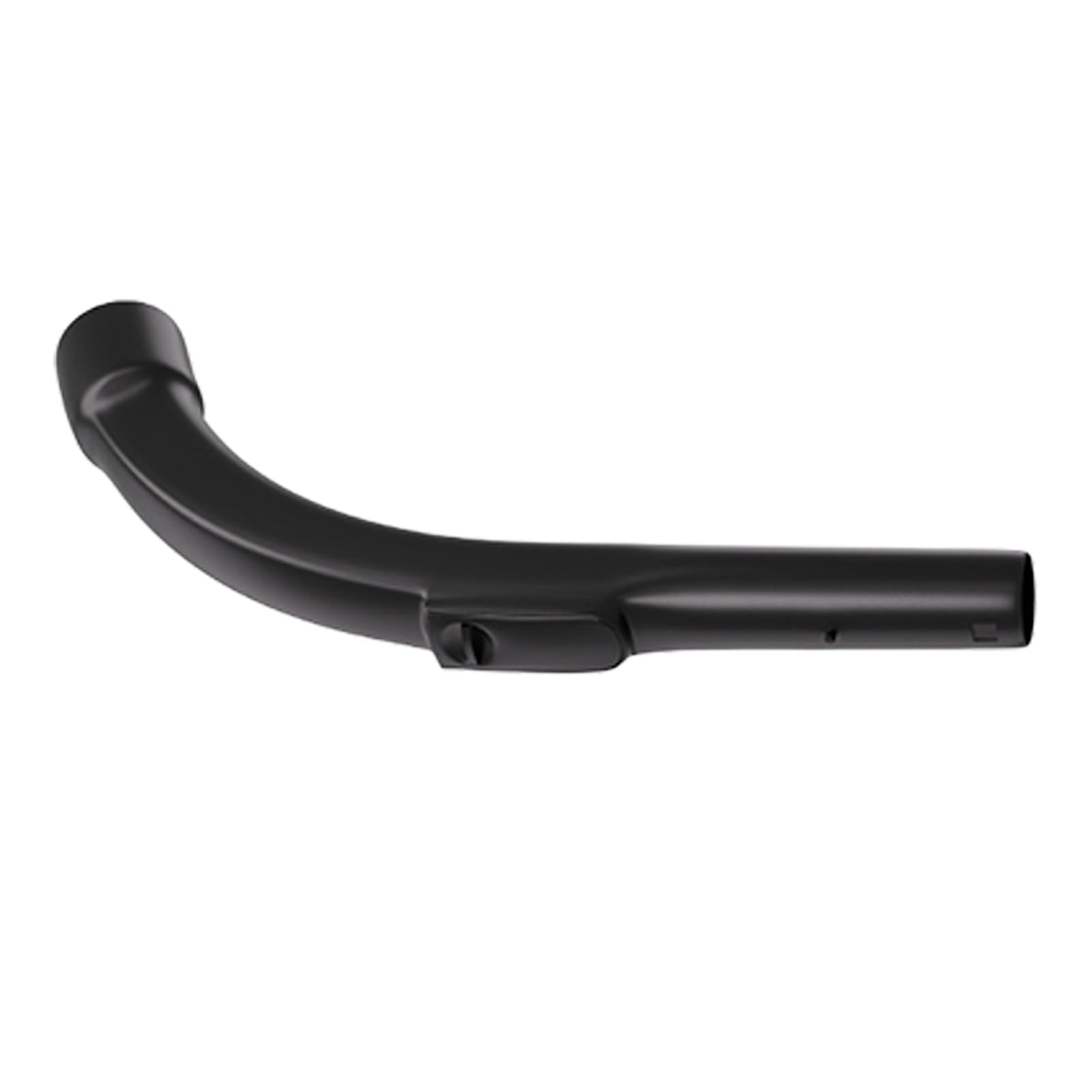 Curved Vacuum Handle Replacement Attachment, Black Molded Connector Piece with Latch Detail for Household Upkeep Vacuum Handle Replacement Curved Hose Connector Black Molded Latch Detail Household