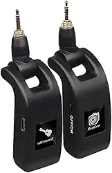 Transmissor Receptor Guitarra Sem Fio P2 + P10 Baixo Violão