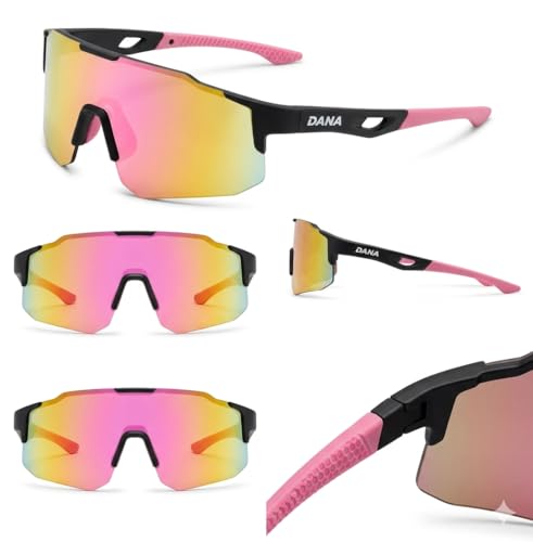 Óculos Sol Esportivo Rosa Beach Tennis Bike Corrida Ciclismo Uv400 + Case