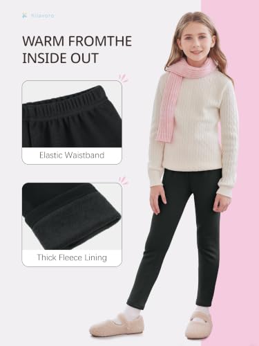 KIIAVORO Girls Fleece Lined Leggings xx use - image 6