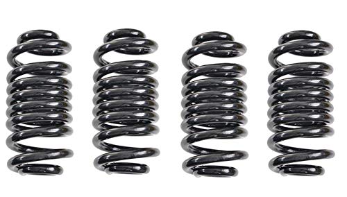 Lot de 4 ressorts hélicoïdaux pour remorque Westfalia 900 kg - Couleur : noir