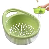 Fonction de drainage rapide : Conçu avec un système de drainage , ce panier de drainage laisse l'eau et les débris s'échapper rapidement, facilitant le nettoyage des produits fragiles comme les baies et les salades pour des collations ou repas frais.