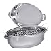 Precise-Heat Multi-Use Baking and Roasting Pan with Easy Lift Wire Rack, Stainless Steel