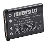 Aus dem Hause INTENSILO. INTENSILO Li-Ion Akku 700mAh (3.7V) für Kamera Camcorder Aldi Traveler IS-12, IS12, SW-12, SW12, Touch one, UW-8, UW8 wie Li-40, D-Li63, NP-80.