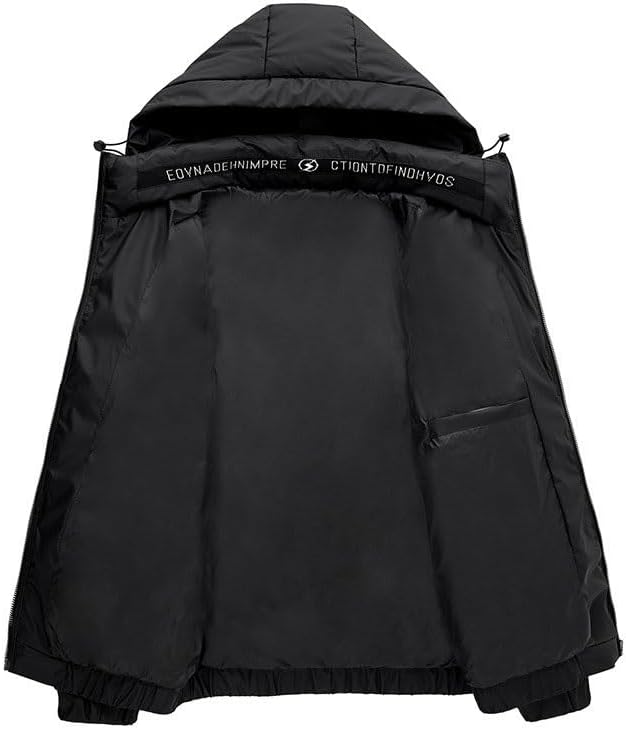 Men's Clothing Down Jacket Winter Leisure Hooded Cold Resistance Keep Warm Bread