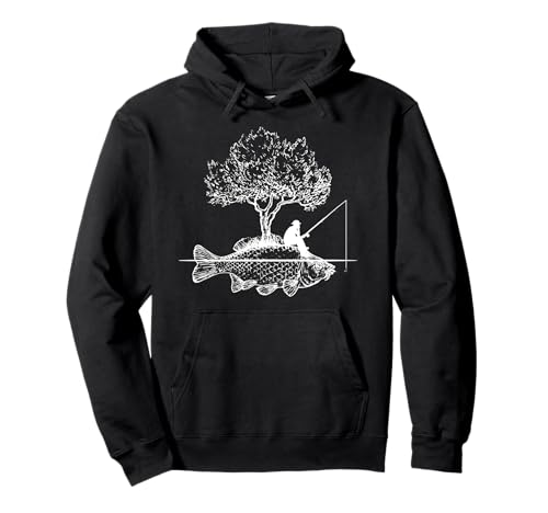 Pêche Poisson Carpe Pêcheur Cadeau Vintage Sweat à Capuche