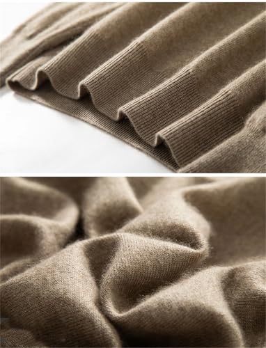 Men's V-Neck Sweaters Pullover Cashmere Sweater Casual Long Sleeve Officeblouse Knitted Tops Elephant ash XL4