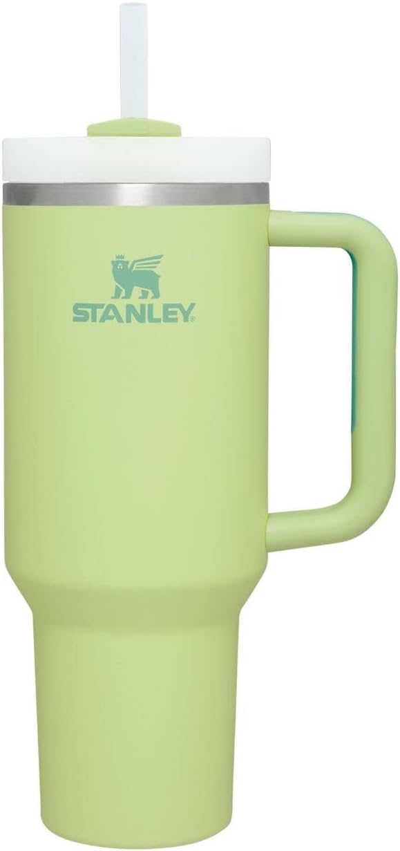 Stanley Quencher H2.0 FlowState Stainless Steel Vacuum Insulated Tumbler with Lid and Straw for Water, Iced Tea or Coffee, Smoothie and More, Citron, 40 OZ / 1.18 L