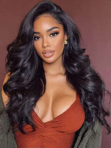 KLAIYI Wear And Go �O���[���X �E�B�b�O �o�C�o�C�m�b�g 13x4 �v���J�b�g ���[�X �t�����g�E�B�b�O �l�� ���[�X �{�f�B �E�F�[�u �E�B�b�O �v���u���[�` �v�� �G�u���b�V���O �v�� ���ׂ� �x�r�[�w�A 3S �v�� �g�D�[ �E�F�A 