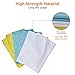 Amazon Basics Microfiber Cleaning Cloths, Non-Abrasive, Reusable and Washable - Pack of 48, 12 x16-Inch, Blue/White/Yellow