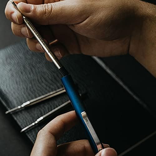 Everyman Caneta Grafton, caneta EDC com tinta de gel premium, escrita de metal luxuosa, presente par