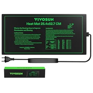 VIVOSUN Robuste Setzling-Heizmatte 25,4x52,7cm