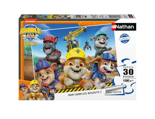 Puzzle 30 pièces : Heros du chantier Ruben & Cie Ravensburger Nathan - vue 3