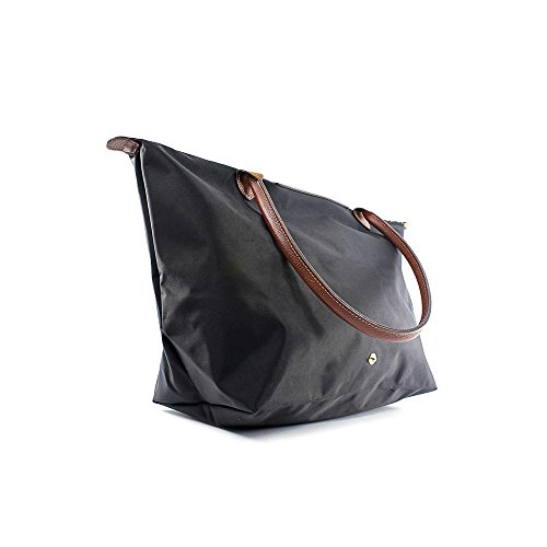Longchamp Le Pliage Large Shoulder Tote Bag in Black
