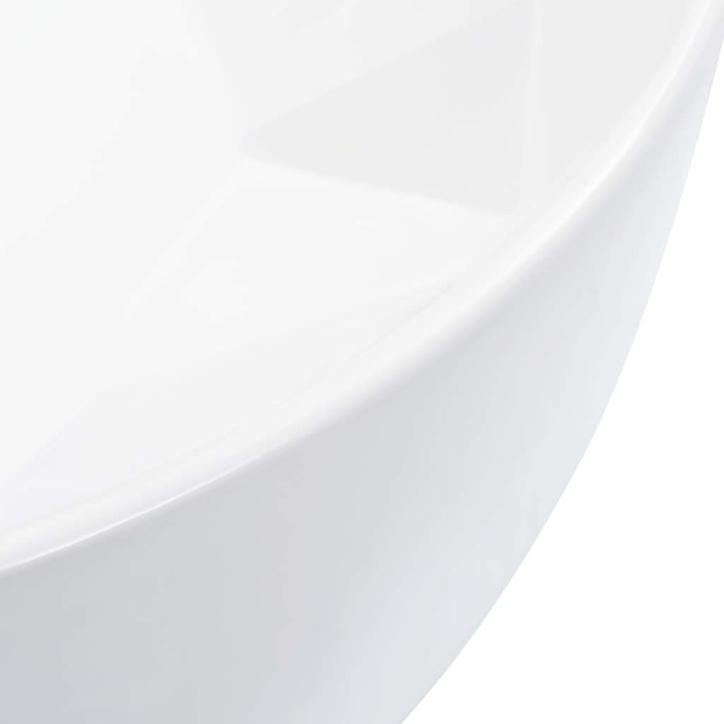vidaXL Lavandino 36x14 cm in Ceramica Bianco