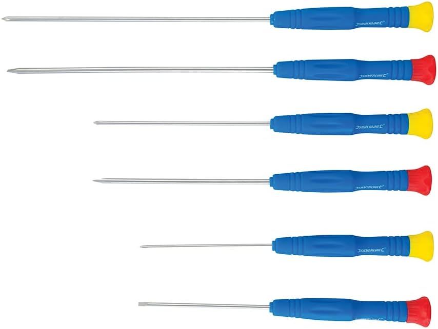 Silverline Extra-Long Precision Screwdriver Set 6pce (SD62)