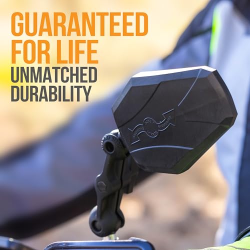 Doubletake Adventure 6" Mirror Kit 2.0, Universal Fit Folding Motorcycle Mirrors, Guaranteed for Life. - Thumbnail 4