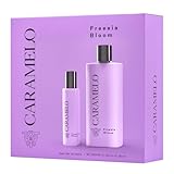 CARAMELO - Freesia Bloom Estuche Regalo 100 + 30 ml, Colonia Mujer, Pack 2, Perfume Formato Spray, Eau de Toilette Natural y Femenina, Aroma Frutal Amaderado, Fragancia Fresca, Elegante
