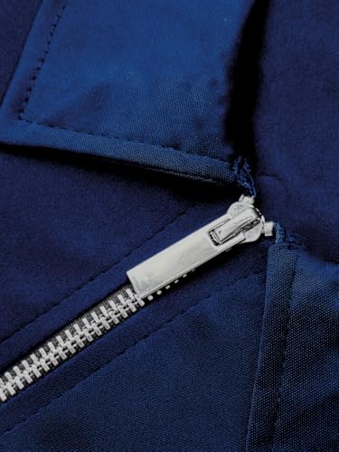 Men's Tracksuit 2 Piece Quarter Zip Sweatsuit Sets Short Sleeve Golf Polo Shirts Summer Shorts Loungewear2