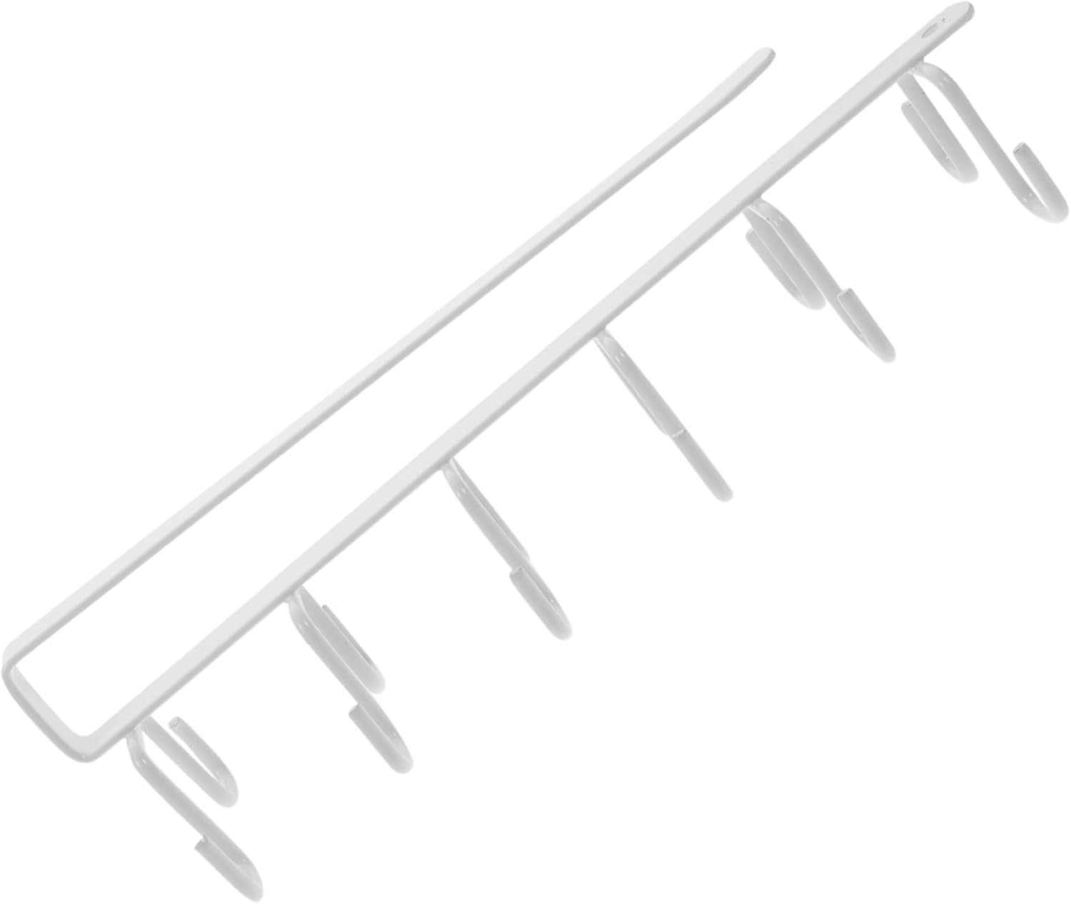 Garneck 5pcs Under Shelf Hanger Kitchen Utensil Hanger Coffee Mug Wall Rack Hooks Easy Install