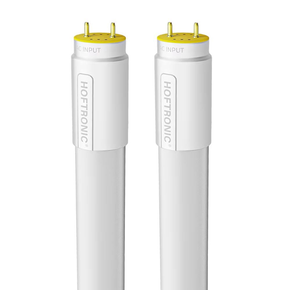 HOFTRONIC - T8 G13 Lot de 2 tubes LED 120cm - 18 Watt 3600 Lumen (200lm/W) - Super efficace - 4000K Blanc Neutre - Remplace le tube fluorescent 120W (120W/840) - Sans Scintillement - Tube Neon