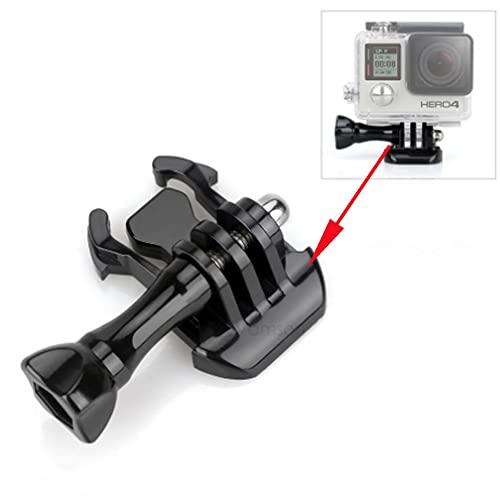 Recall Buckle Slider Mount Clip and Screw Bolt Quick Release For Body Camera Cam Action Camera Works With Go Pro Hero (Single Buckle Clip)