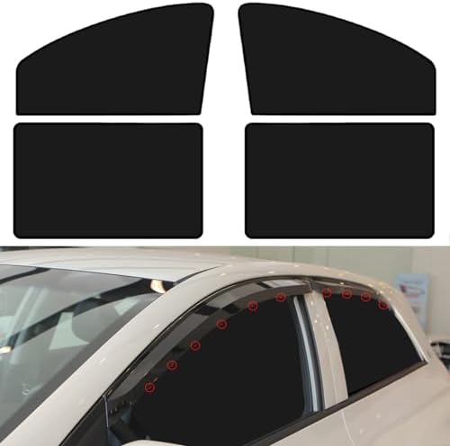 Tesla Model Y Sunshade Side Windows XCBYT Car Window Shades - 4 Pack Car Window Covers Car Window Shades Car Shades For Back Windows Baby