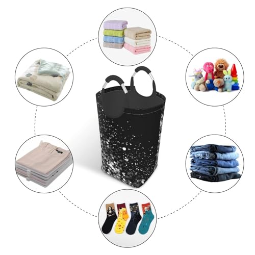 Panier à linge pliable avec poignées solides et structure autoportante - 5
