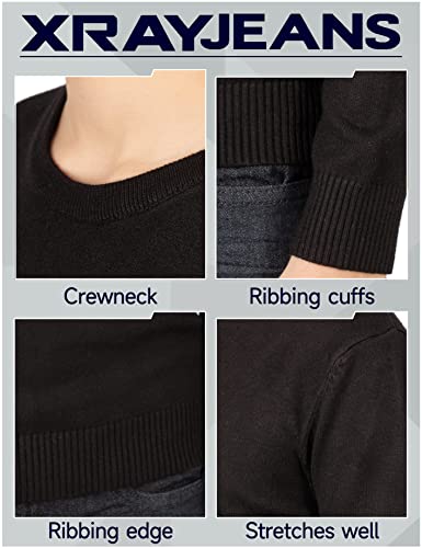 X Ray Boys' Fashion Baby Boy Clothes | Crew Neck Boys Sweater | Kid's Pullover Sweatshirt, Black, Xx-Large #TOP3